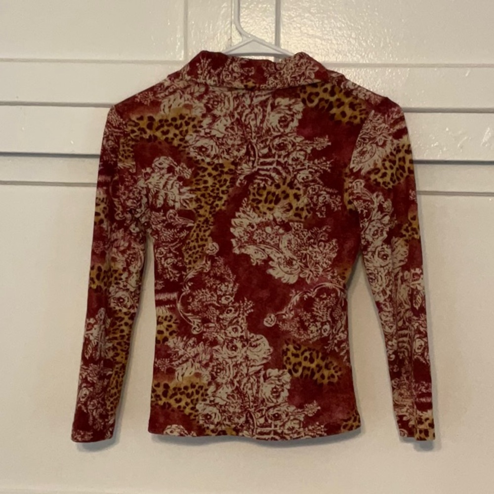 patterned button down - Picture 2 of 4